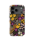 Black Retro Floral Garden MagSafe iPhone Tough Case - i17PT p1