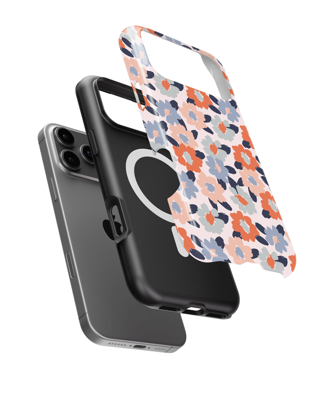 Pastel Modern Floral MagSafe iPhone Tough Case - i17PMT p1