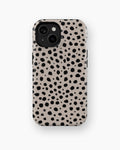 Taupe Black Dalmatian Spot MagSafe iPhone Tough Case - i15 tough p1