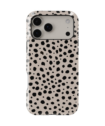 Taupe Black Dalmatian Spot MagSafe iPhone Tough Case - i17PMT p1