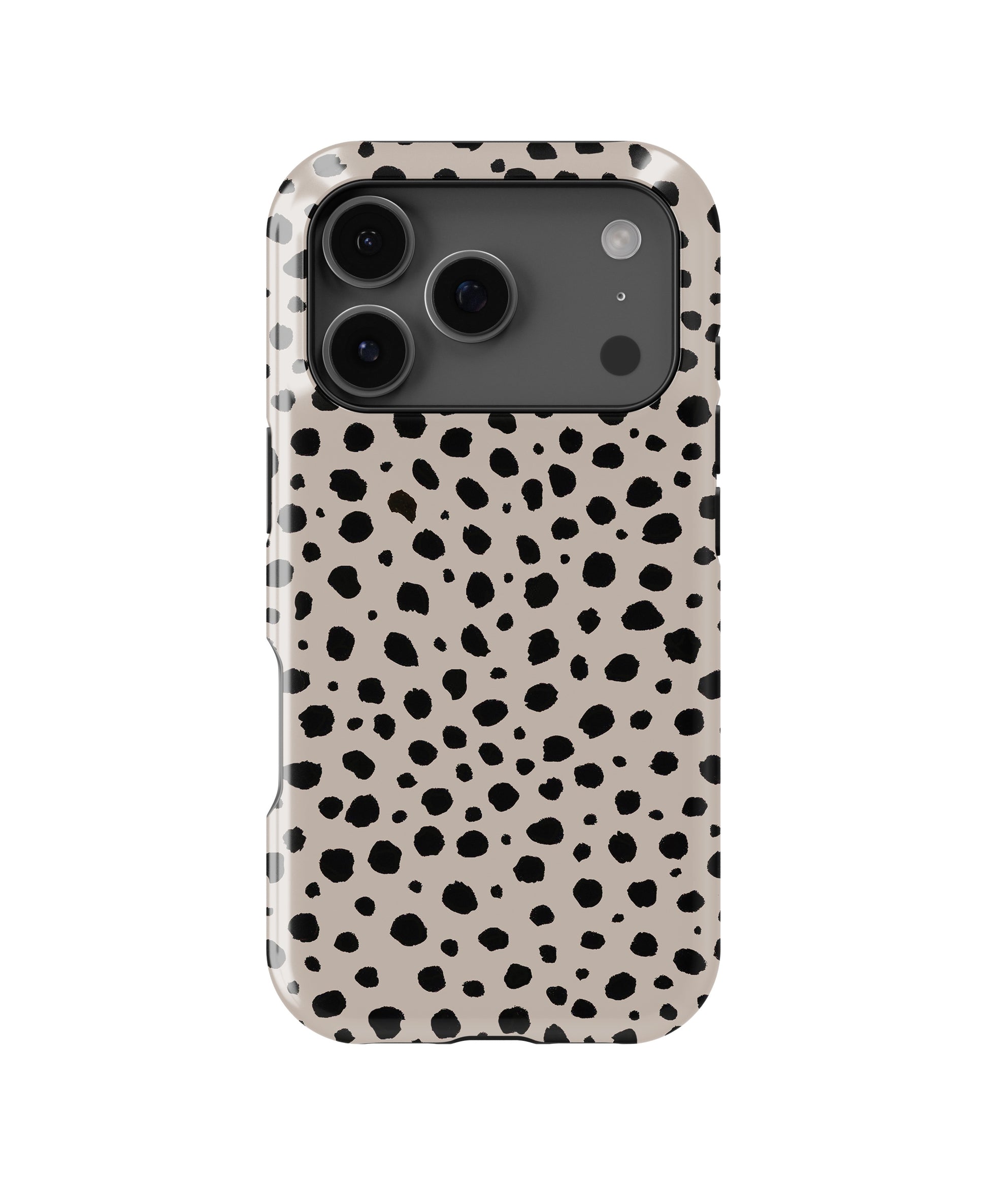 Taupe Black Dalmatian Spot MagSafe iPhone Tough Case - i17PT p1