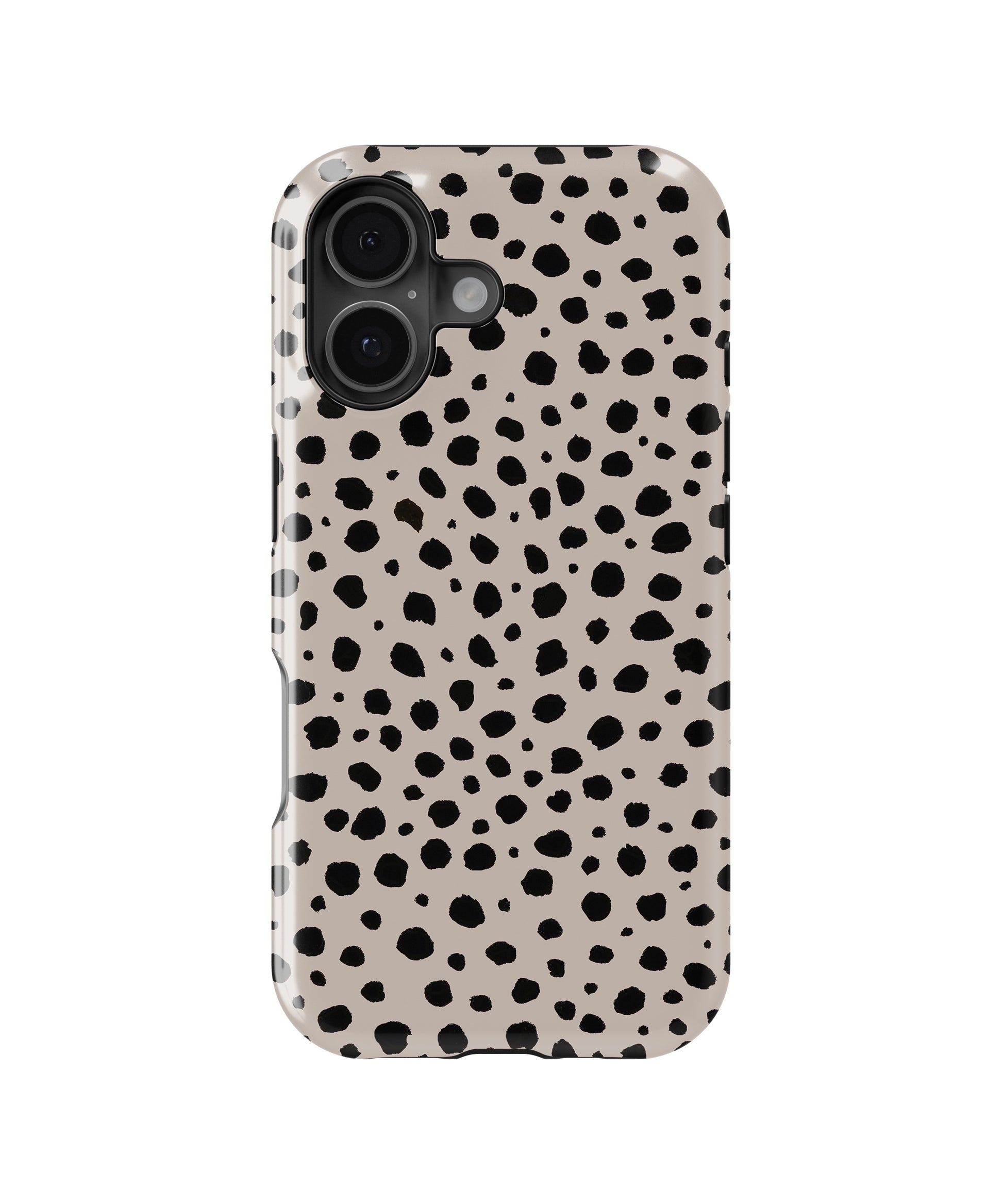 Taupe Black Dalmatian Spot MagSafe iPhone Tough Case - i17T p1