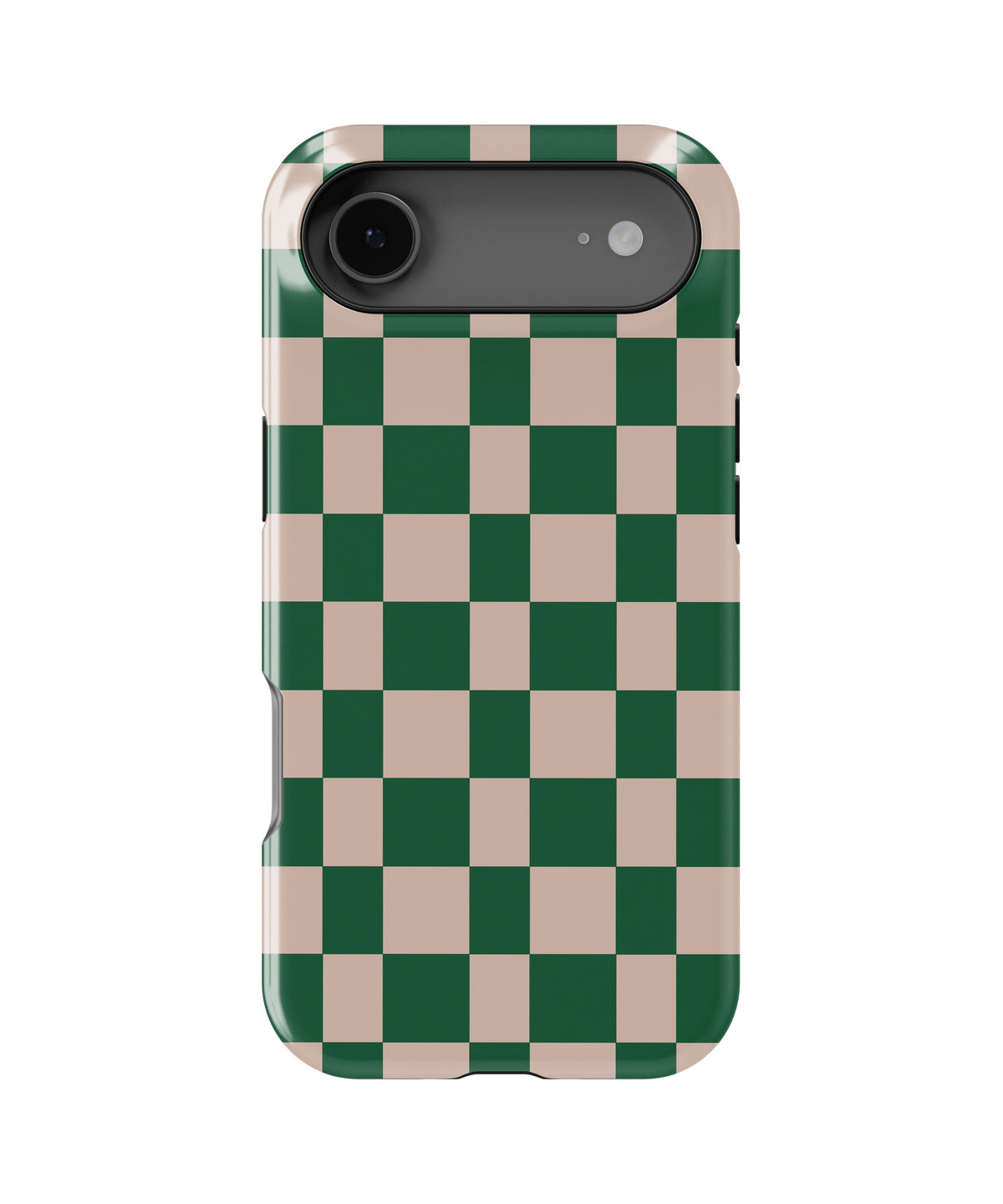 Green Beige Checkerboard MagSafe iPhone Tough Case - i17AT p1