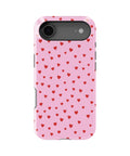 Pink Red Heart Pattern MagSafe iPhone Tough Case - i17AT p1