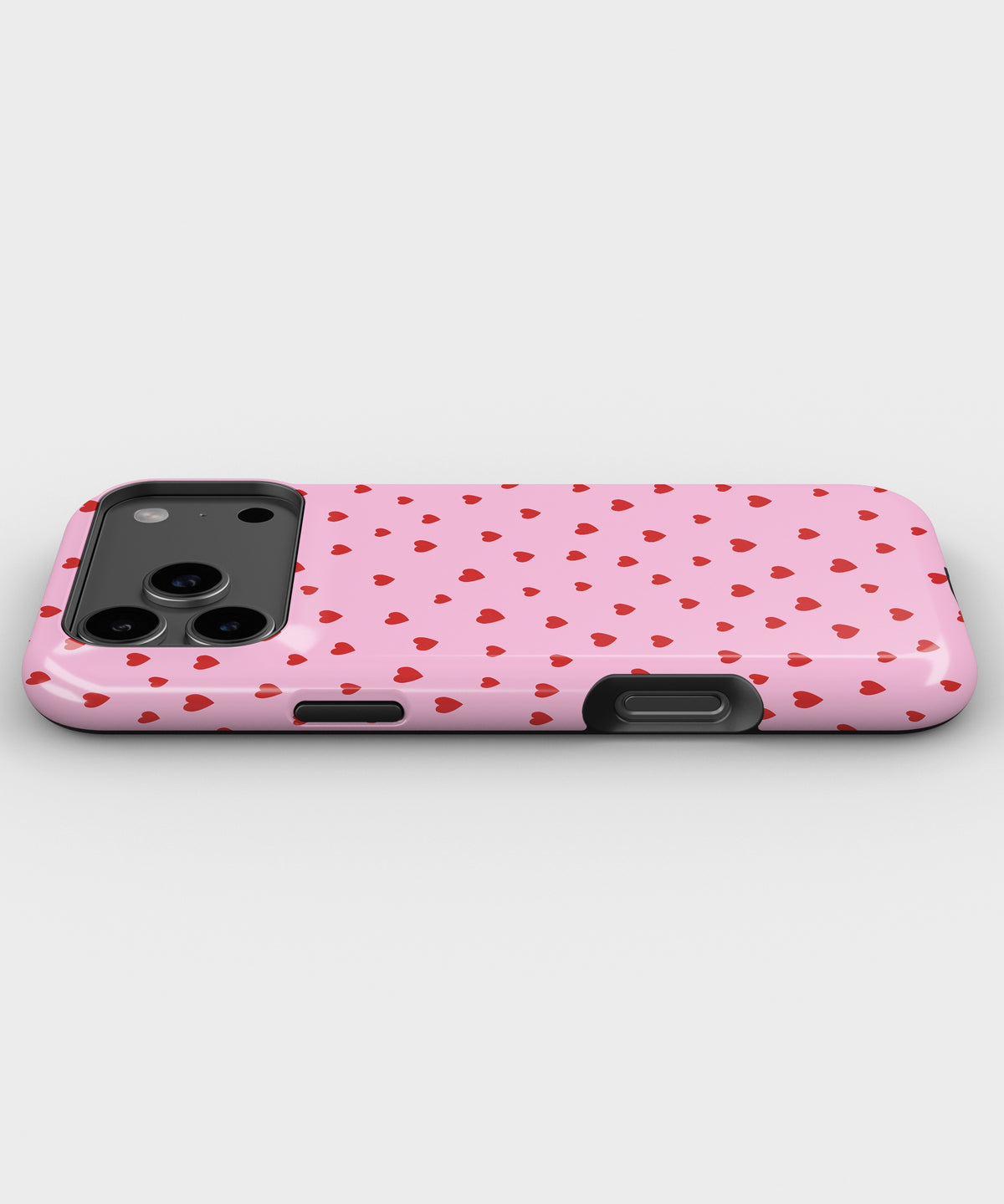 Pink Red Heart Pattern MagSafe iPhone Tough Case - i17PMT p3