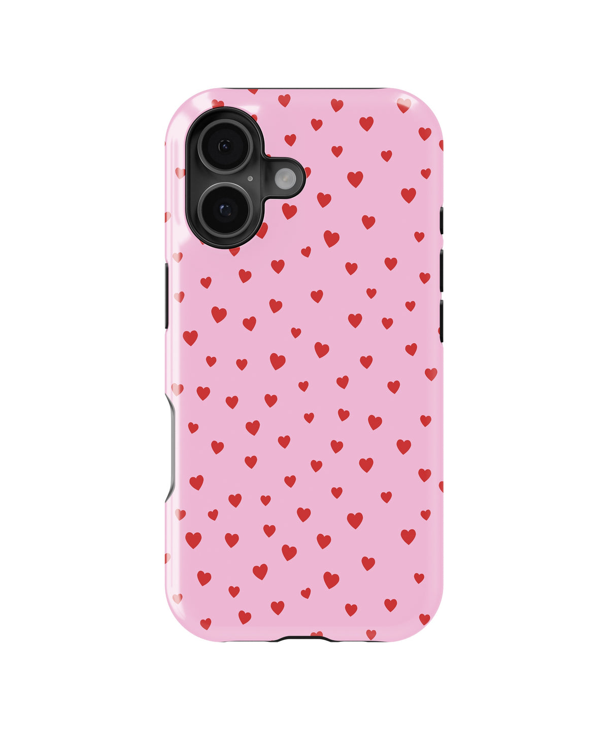 Pink Red Heart Pattern MagSafe iPhone Tough Case - i17T p1