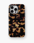 Amber Black Tortoise Shell MagSafe iPhone Tough Case - i15 pro max tough p1