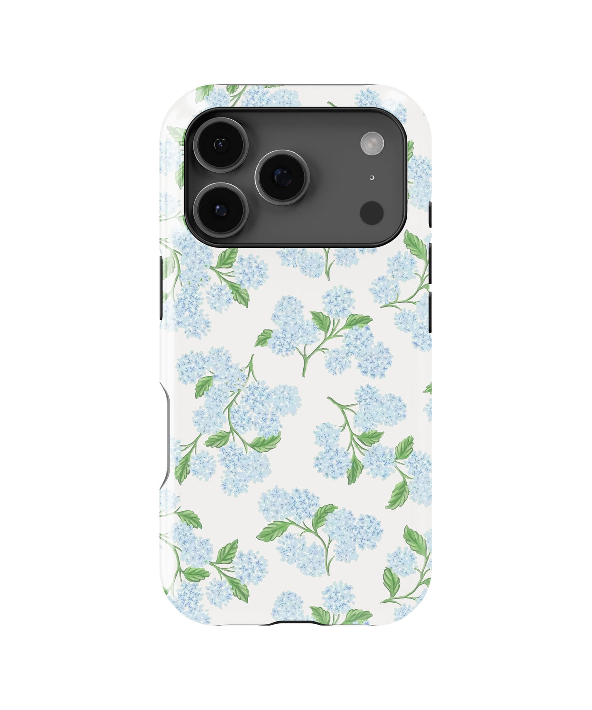 Blue Hydrangea Floral MagSafe iPhone Tough Case - i17PT p1