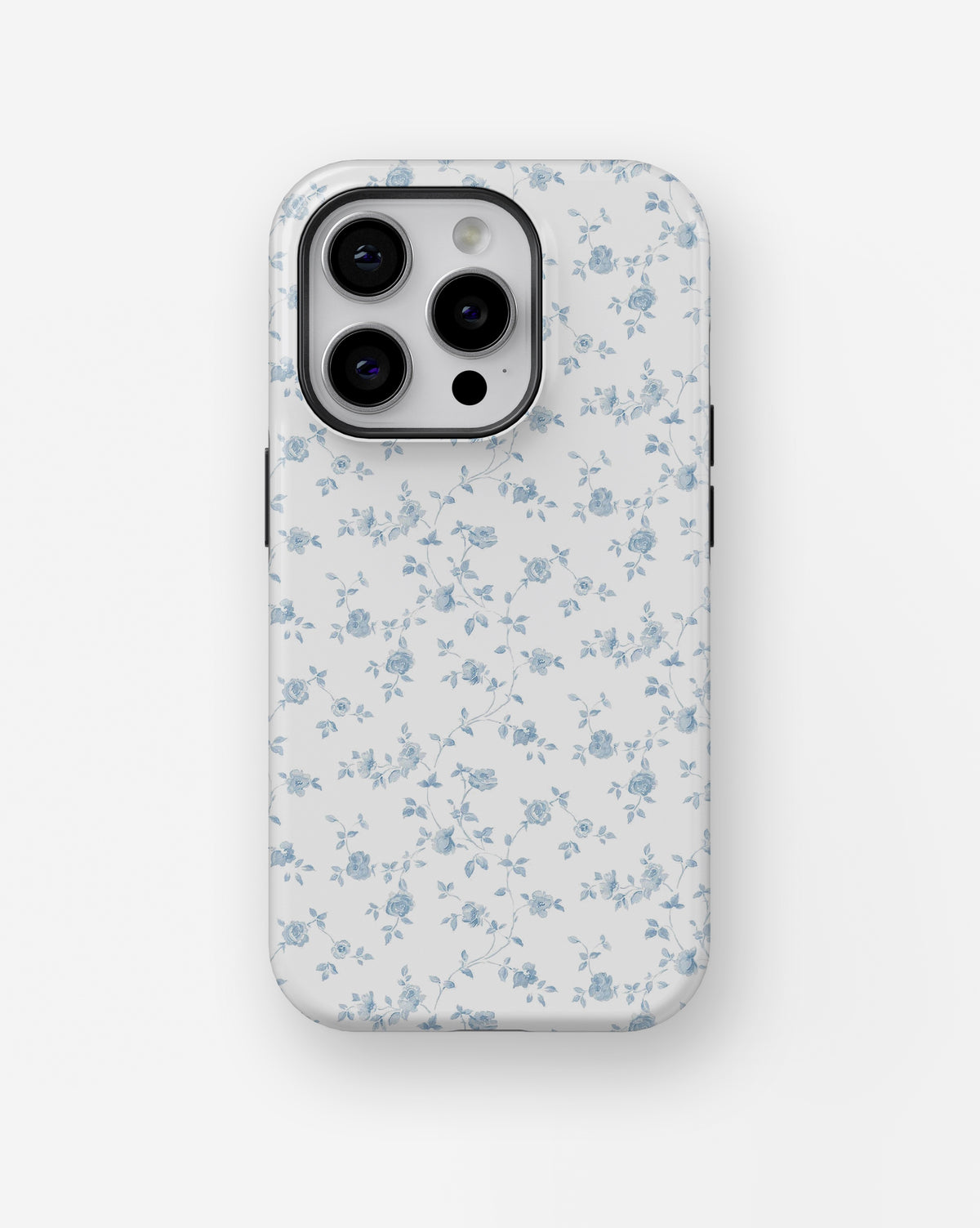 Blue Vintage Floral Vine MagSafe iPhone Tough Case - i15 pro tough p1