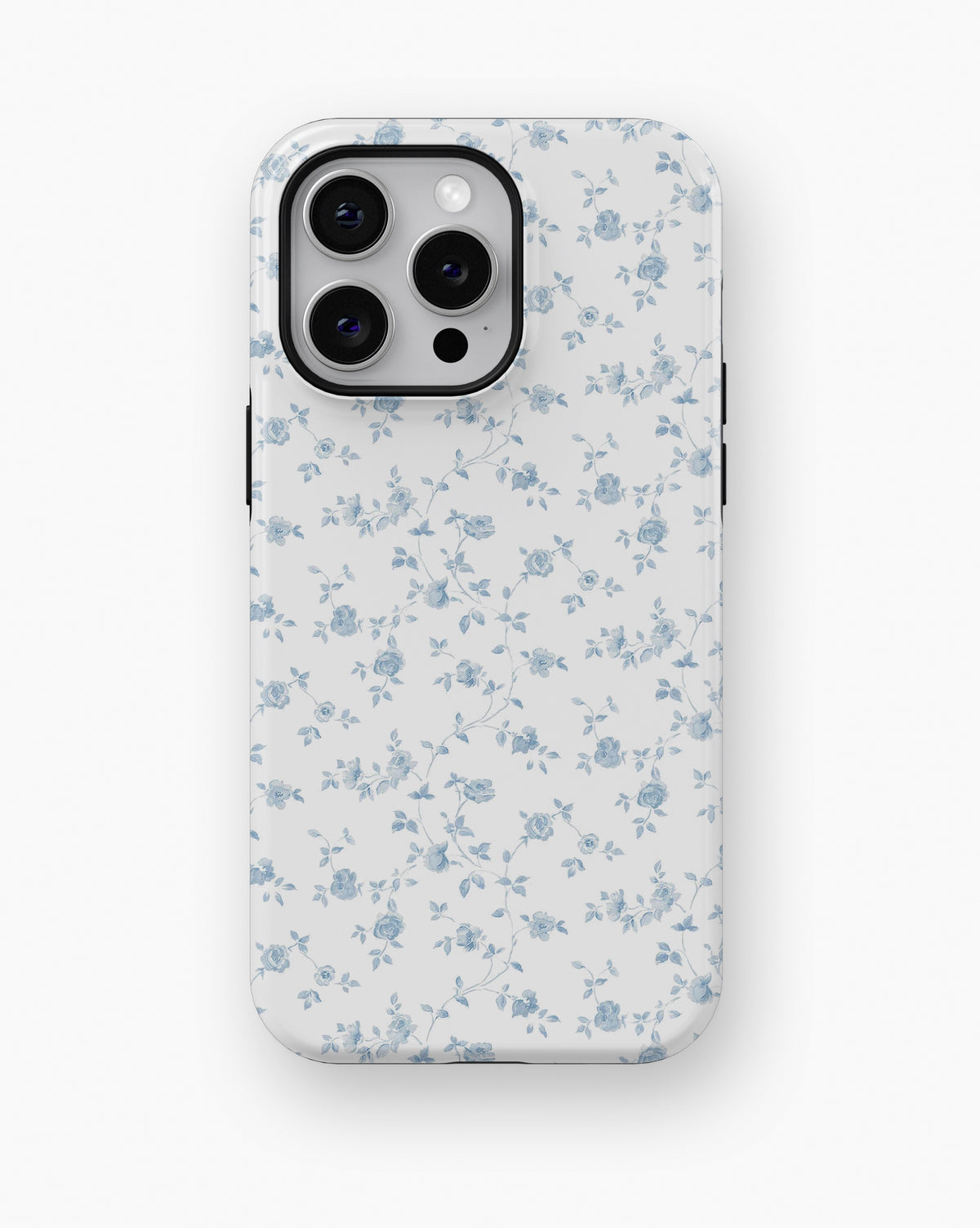 Blue Vintage Floral Vine MagSafe iPhone Tough Case - i15 pro max tough p1