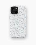 Blue Vintage Floral Vine MagSafe iPhone Tough Case - i15 tough p1