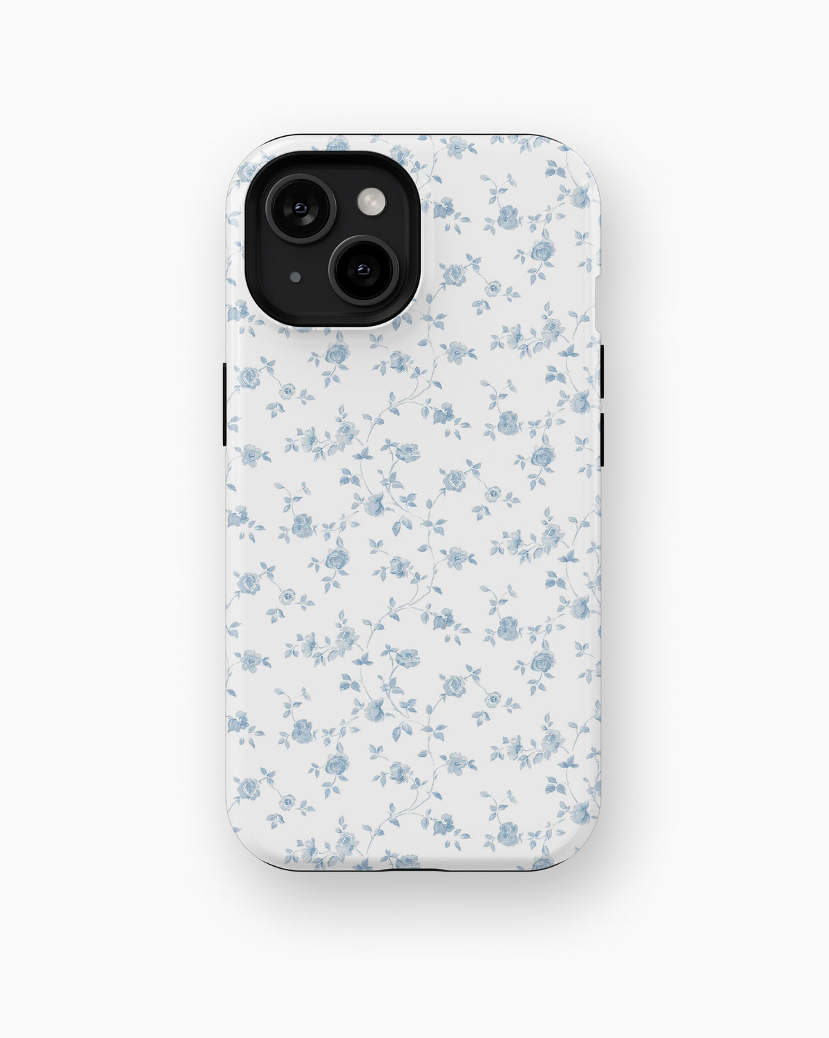 Blue Vintage Floral Vine MagSafe iPhone Tough Case - i15 tough p1