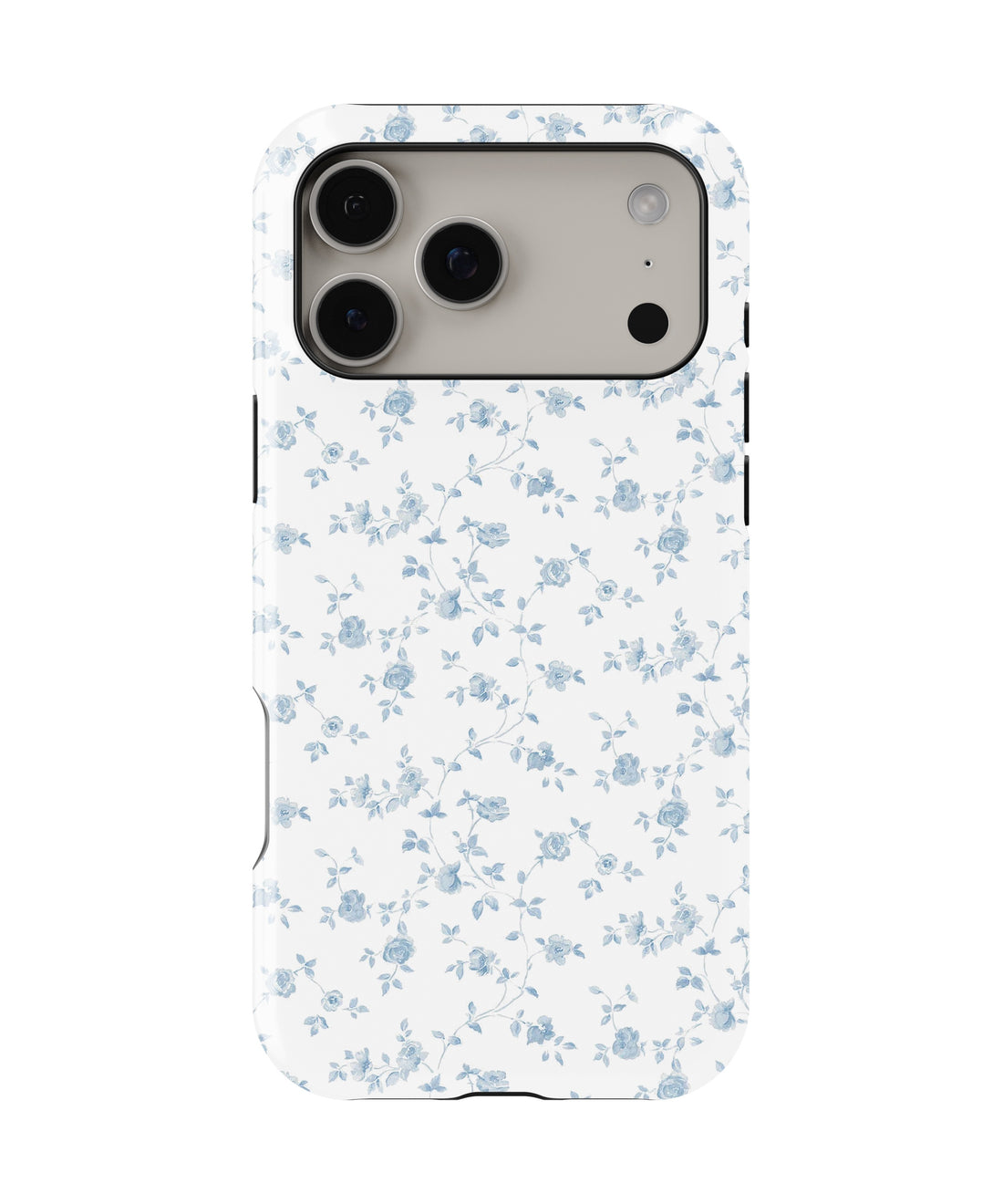 Blue Vintage Floral Vine MagSafe iPhone Tough Case - i17PMT p1