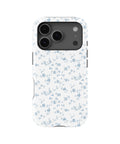 Blue Vintage Floral Vine MagSafe iPhone Tough Case - i17PT p1