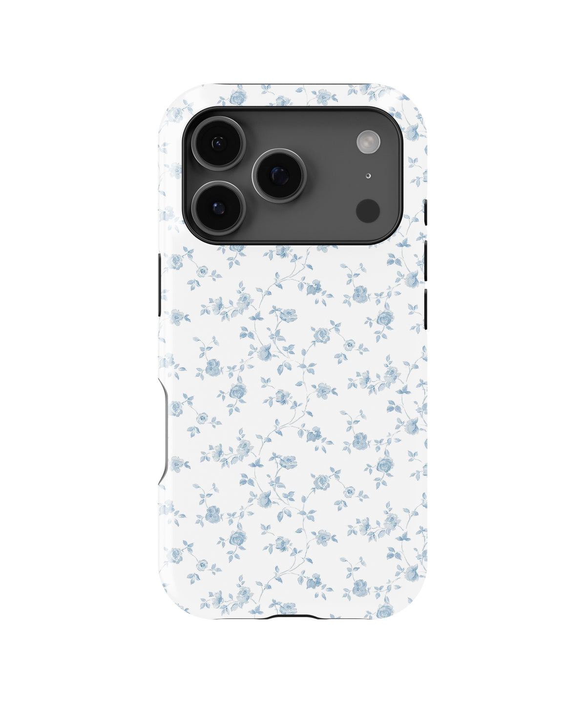 Blue Vintage Floral Vine MagSafe iPhone Tough Case - i17PT p1