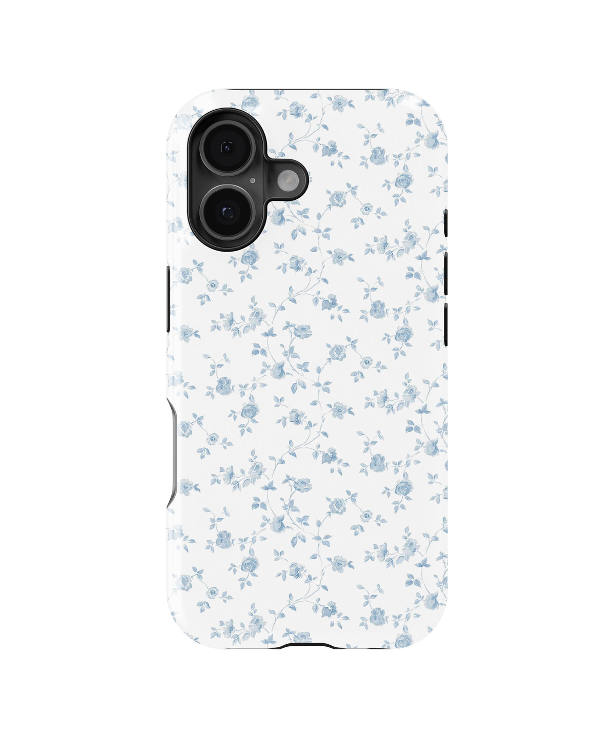 Blue Vintage Floral Vine MagSafe iPhone Tough Case - i17T p1