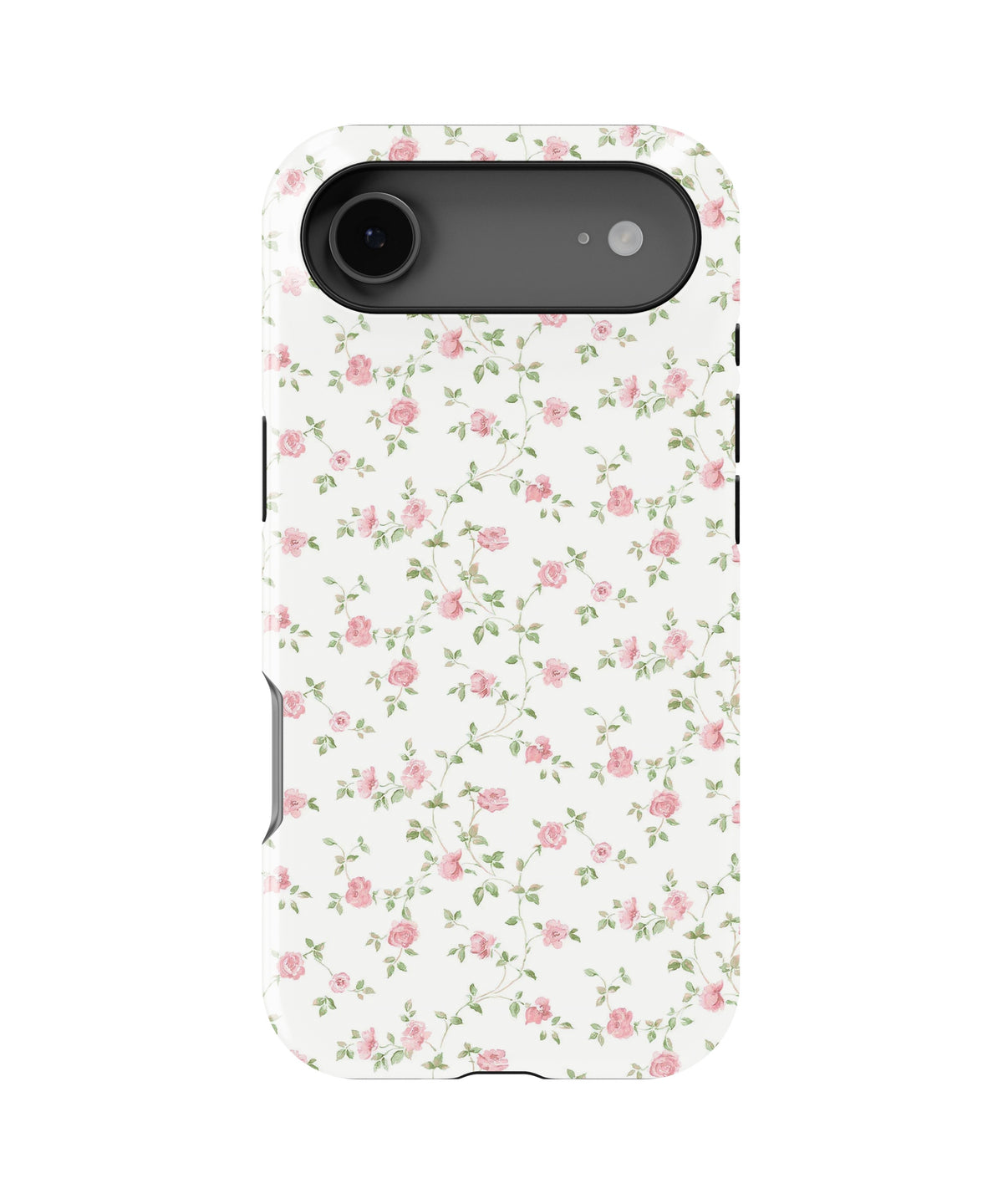 Pink Ditsy Rose Floral MagSafe iPhone Tough Case - i17AT p1
