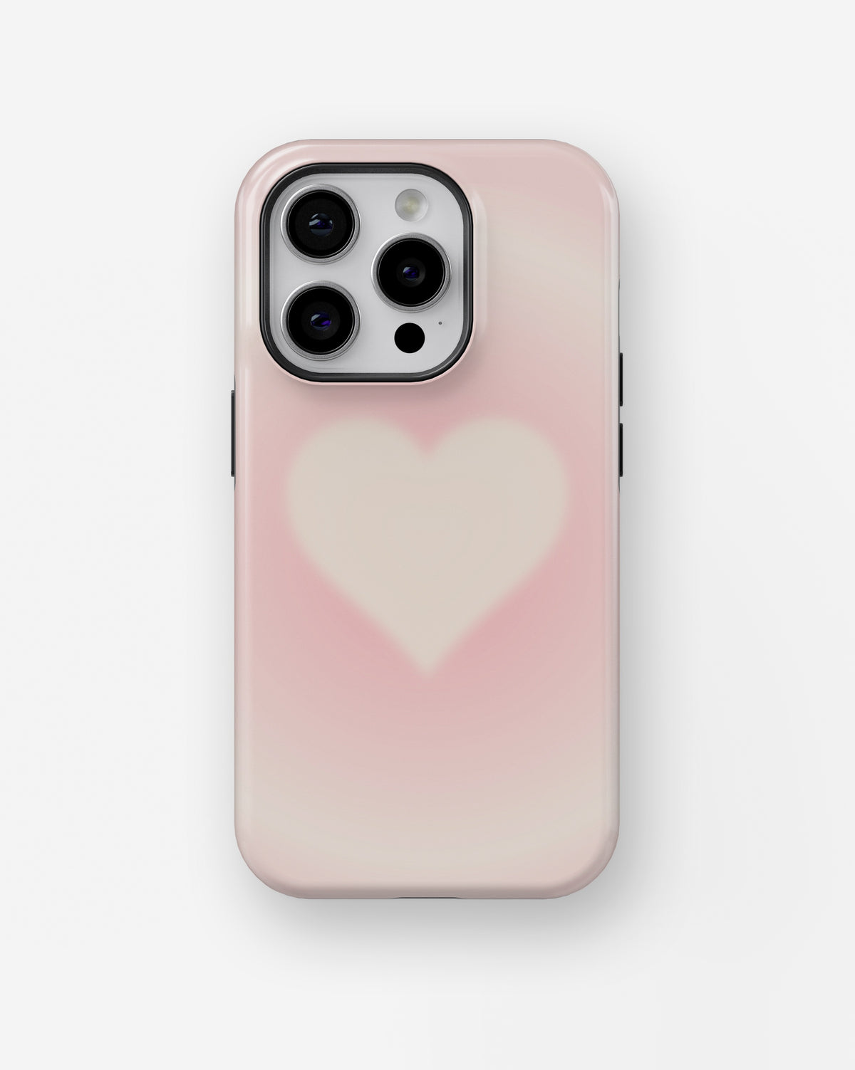 Pink Blush Heart Glow MagSafe iPhone Tough Case - i15 pro tough p1