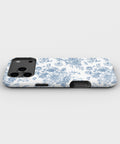 Blue Toile Floral Bouquet MagSafe iPhone Tough Case - i17PMT p3