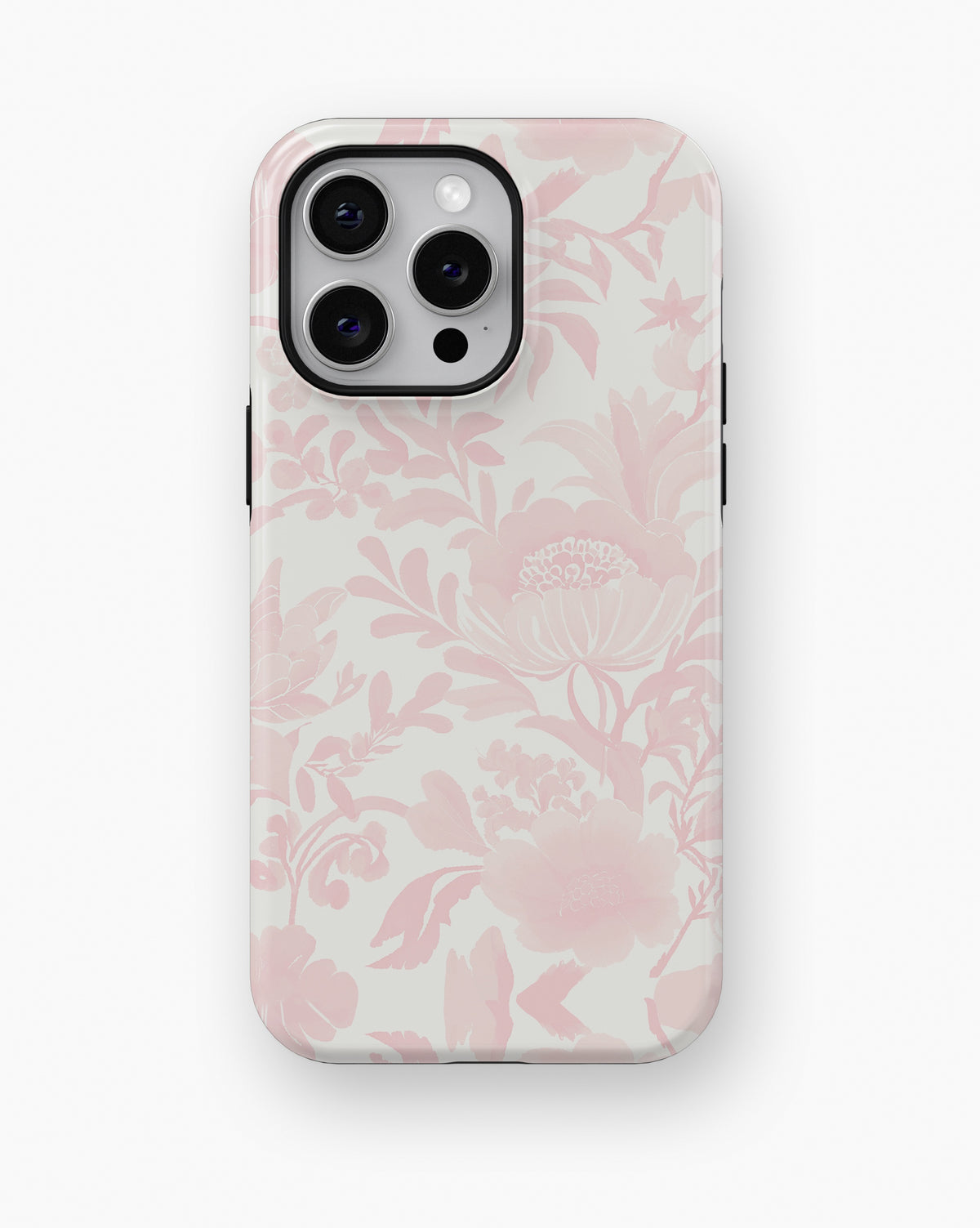 Soft Pink Botanical Floral MagSafe iPhone Tough Case - i15 pro max tough p1