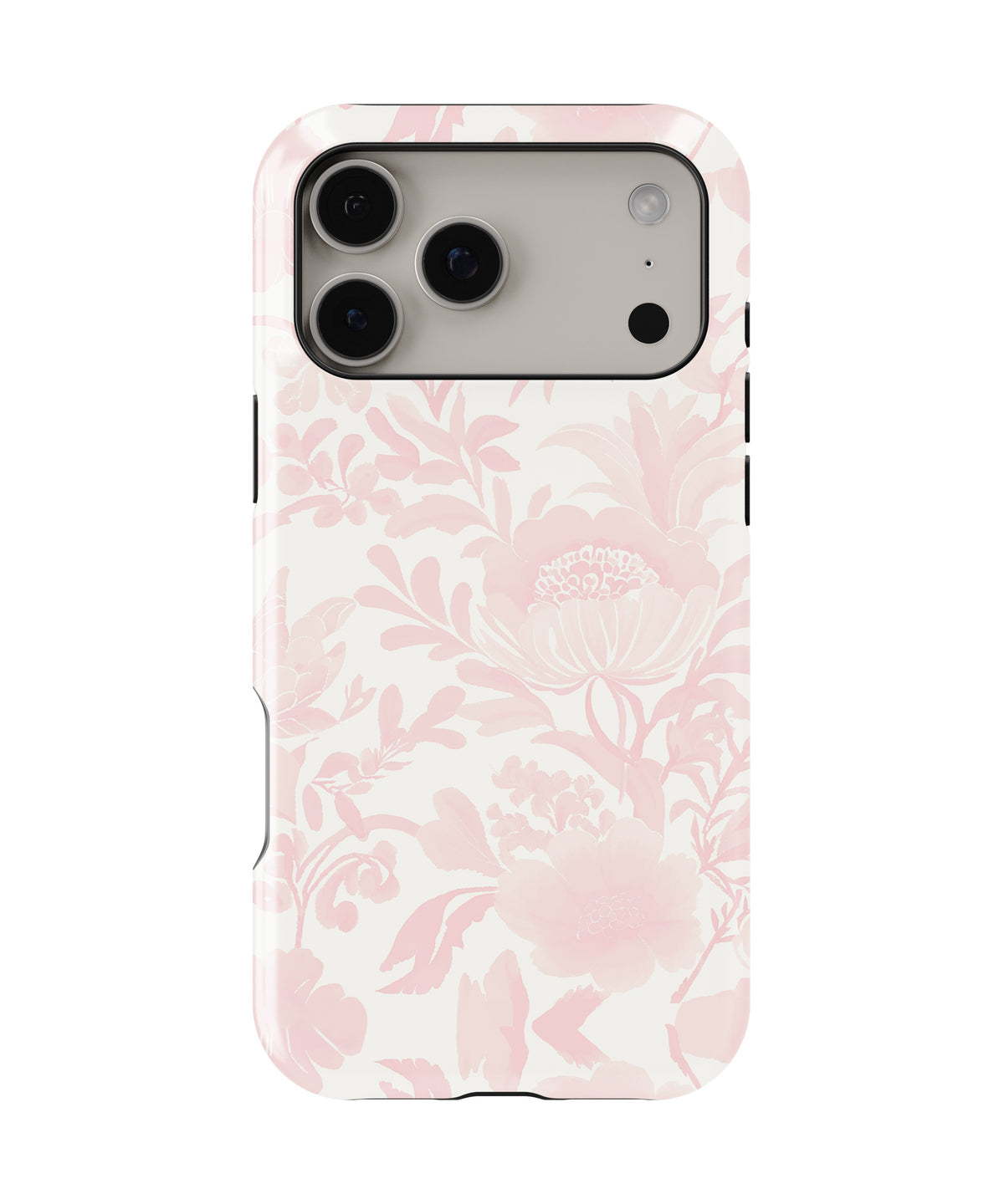 Soft Pink Botanical Floral MagSafe iPhone Tough Case - i17PMT p1