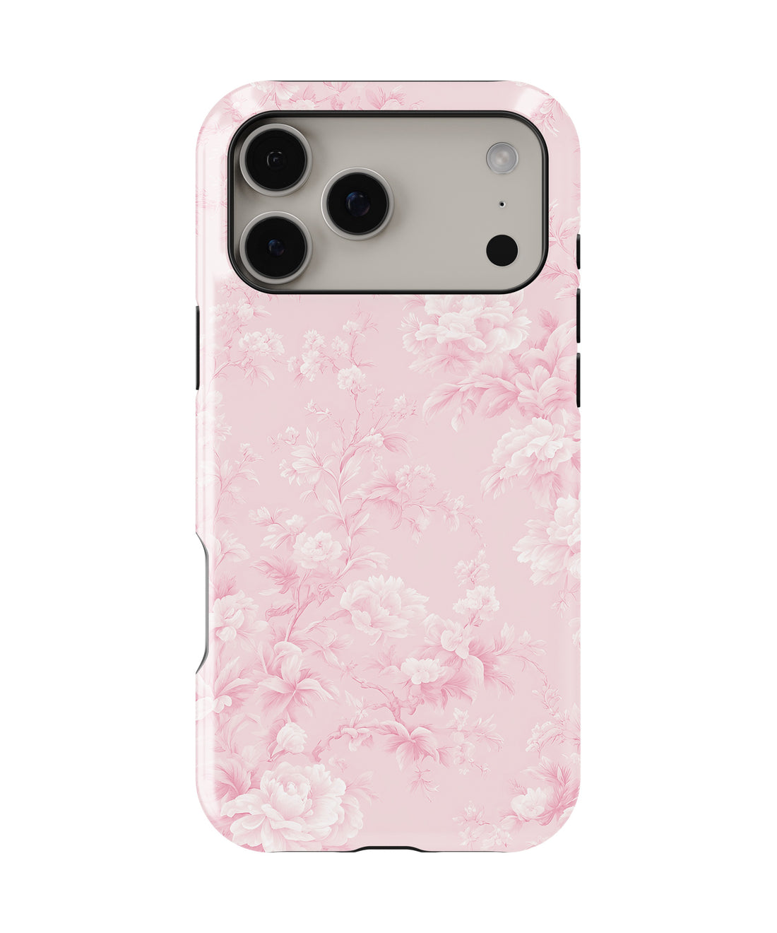 Pink Toile de Jouy Floral MagSafe iPhone Tough Case - i17PMT p1