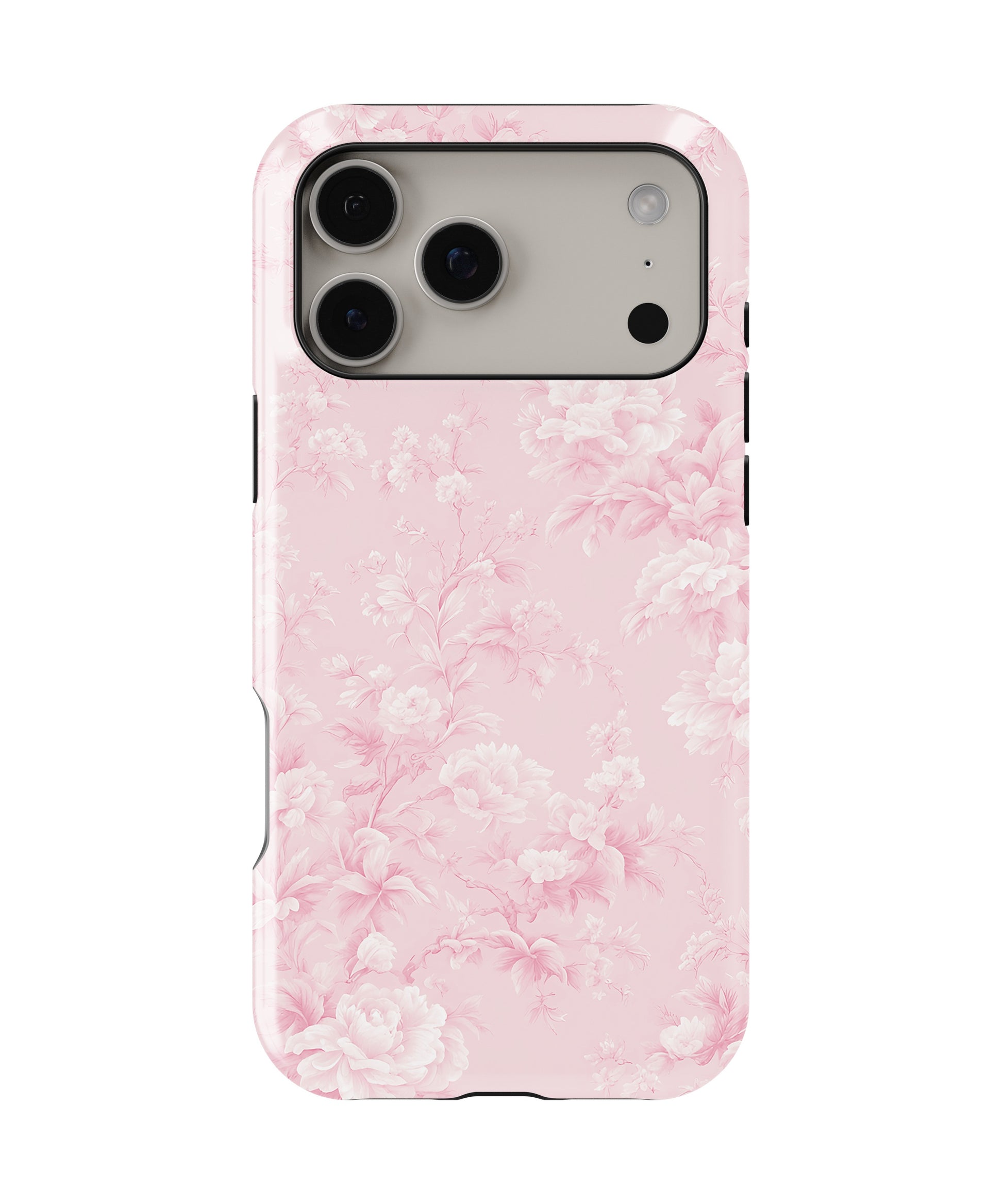 Pink Toile de Jouy Floral MagSafe iPhone Tough Case - i17PMT p1