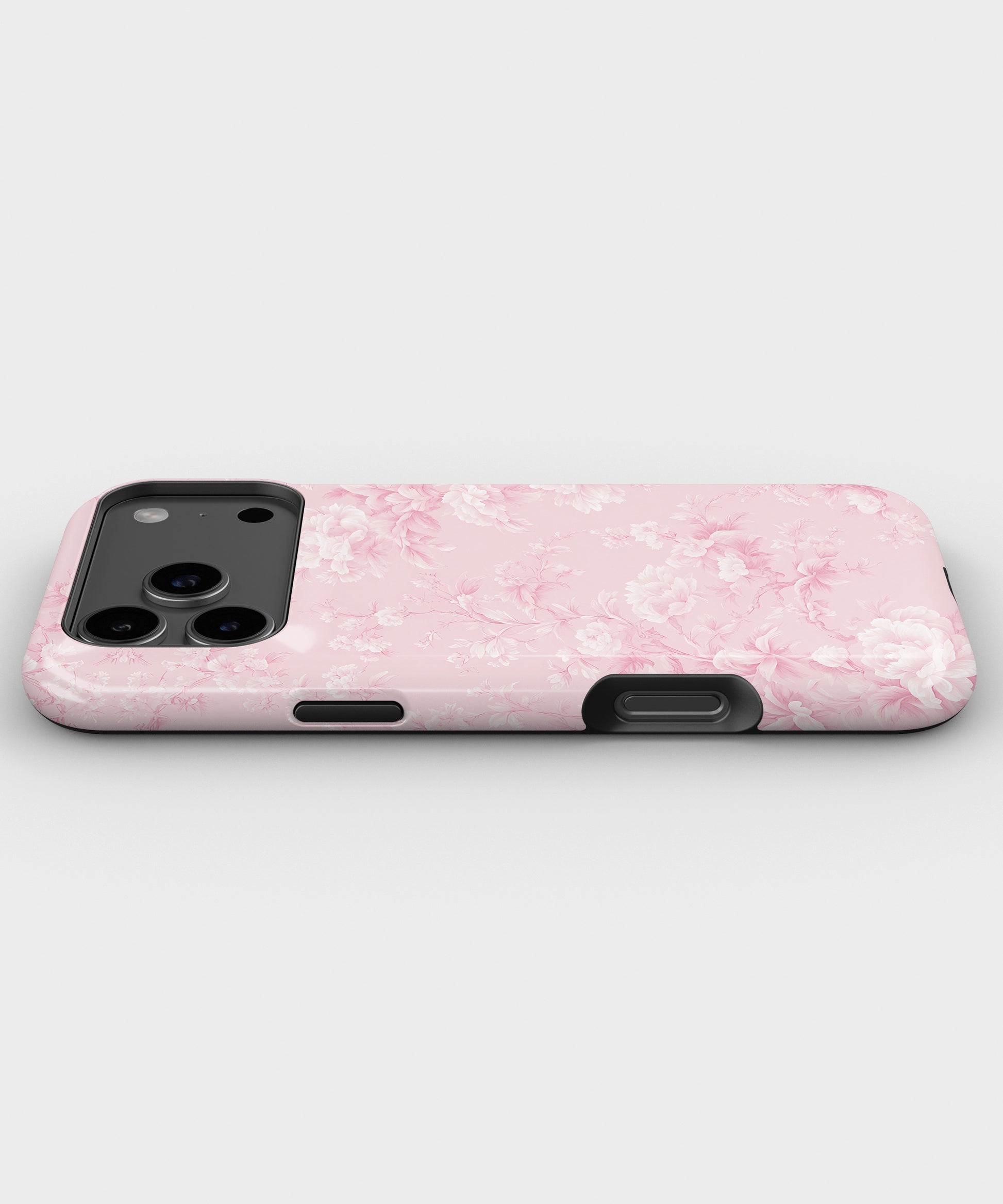 Pink Toile de Jouy Floral MagSafe iPhone Tough Case - i17PMT p3