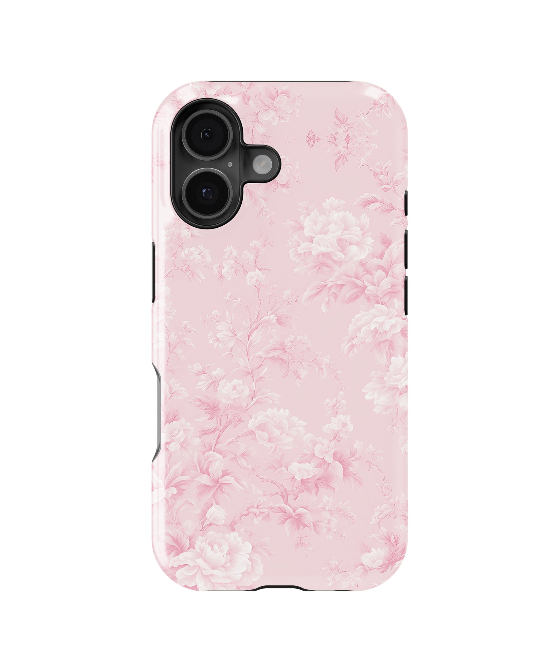Pink Toile de Jouy Floral MagSafe iPhone Tough Case - i17T p1