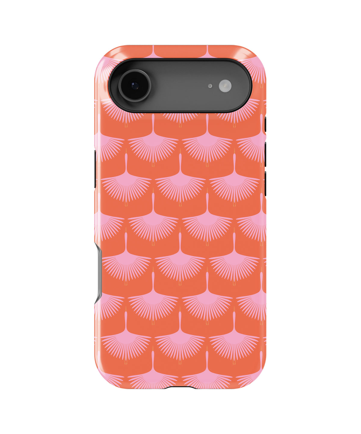 Coral Pink Art Deco Fan MagSafe iPhone Tough Case - i17AT p1