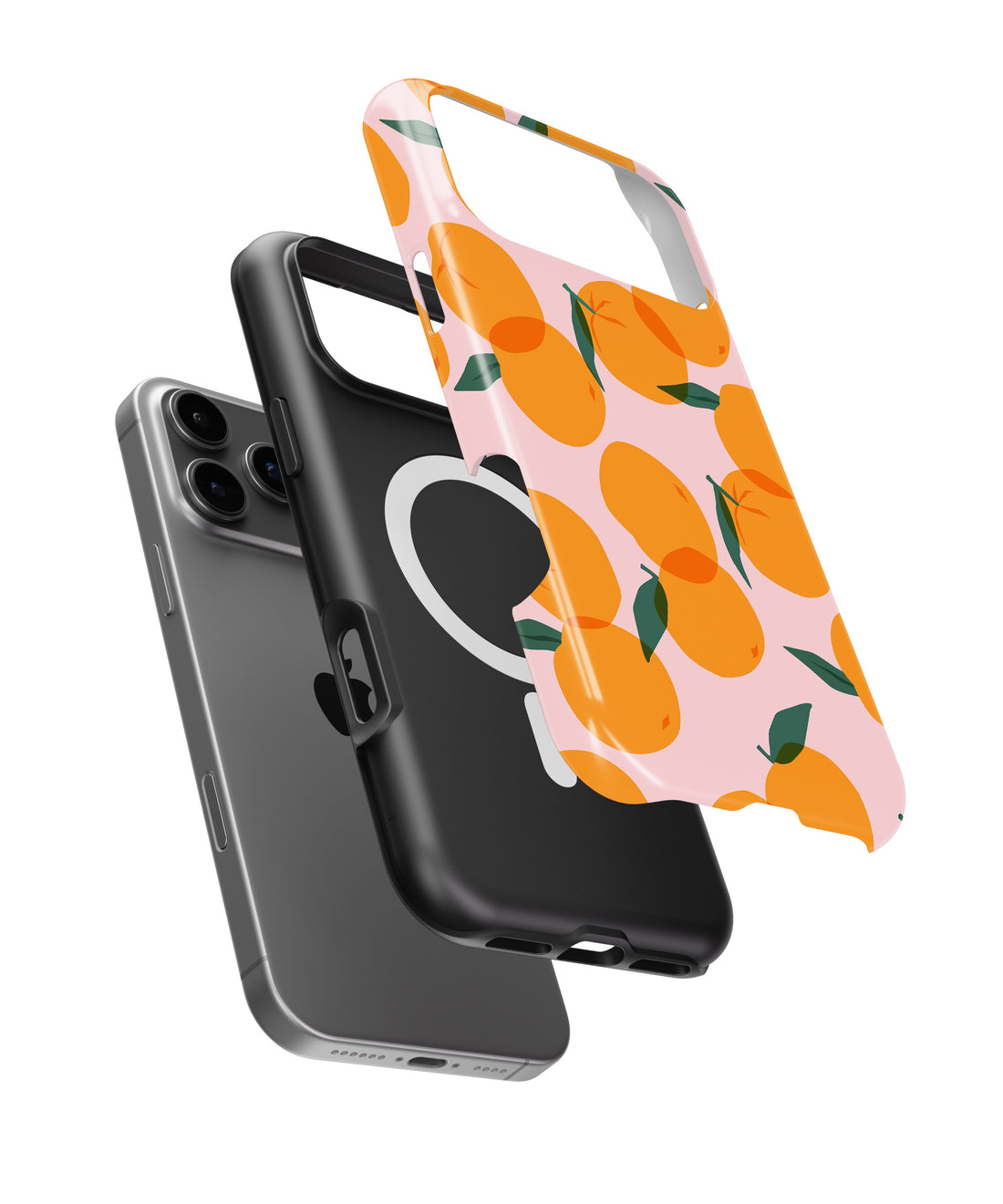 Pink Orange Citrus Fruit MagSafe iPhone Tough Case - i17PMT p1