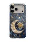 Blue Gold Celestial Mosaic MagSafe iPhone Tough Case - i17PMT p1