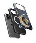 Blue Gold Celestial Mosaic MagSafe iPhone Tough Case - i17PMT p11