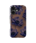 Purple Floral Taupe MagSafe iPhone Tough Case - i17T p1