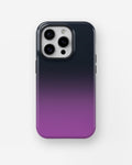 Navy Purple Ombre Gradient MagSafe iPhone Tough Case - i15 pro tough p1