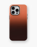 Orange Brown Ombre Gradient MagSafe iPhone Tough Case - i15 pro max tough p1