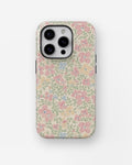 Pastel Garden Floral MagSafe iPhone Tough Case - i15 pro tough p1