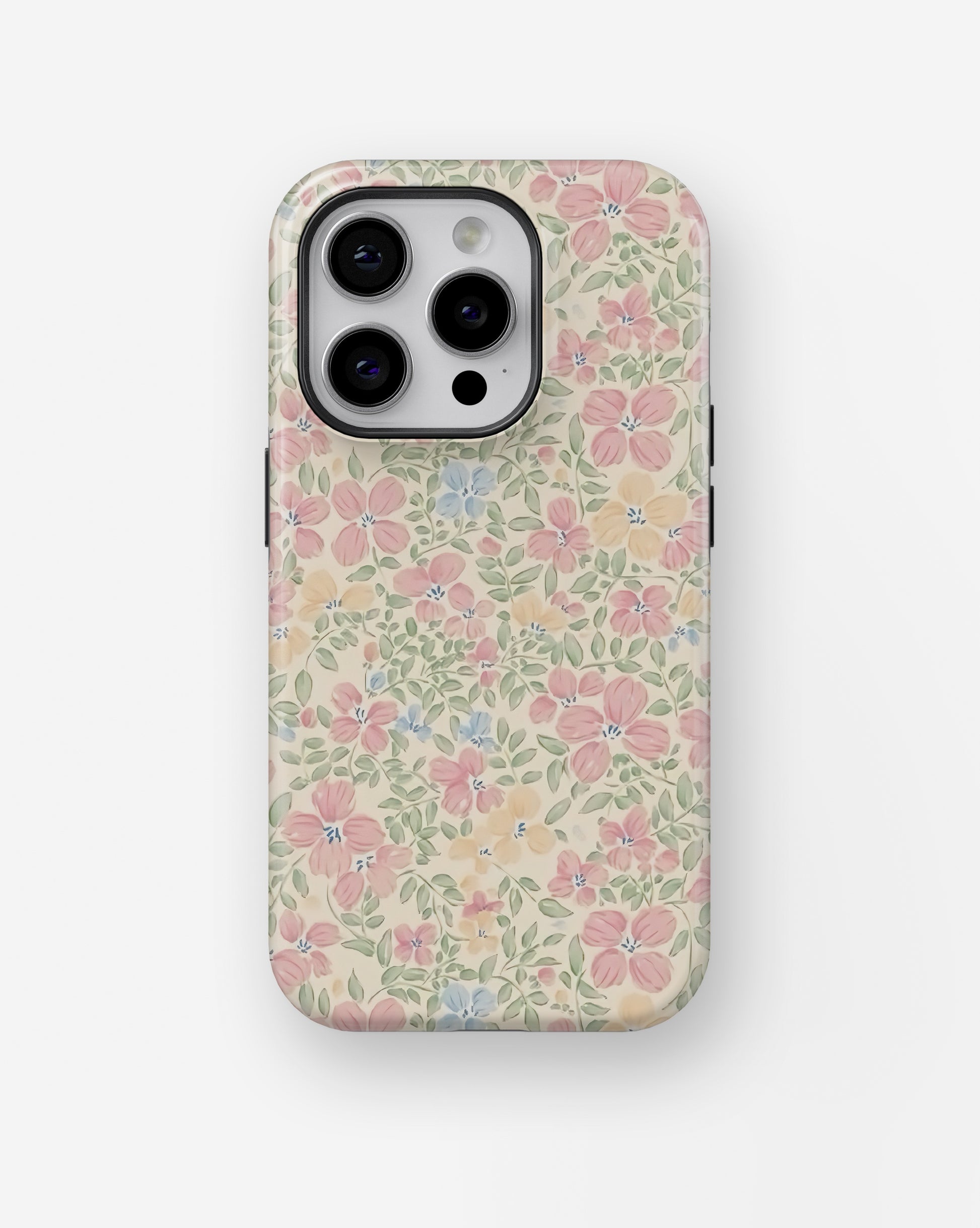 Pastel Garden Floral MagSafe iPhone Tough Case - i15 pro tough p1