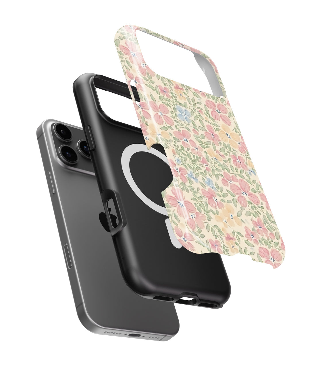 Pastel Garden Floral MagSafe iPhone Tough Case - i17PMT p1