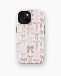 Pink Coquette Bow MagSafe iPhone Tough Case - i15 tough p1