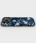 Navy Blue Rose Butterfly Floral MagSafe iPhone Tough Case - i17PMT p3