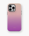 Pink Purple Ombre Gradient MagSafe iPhone Tough Case - i15 pro max tough p1