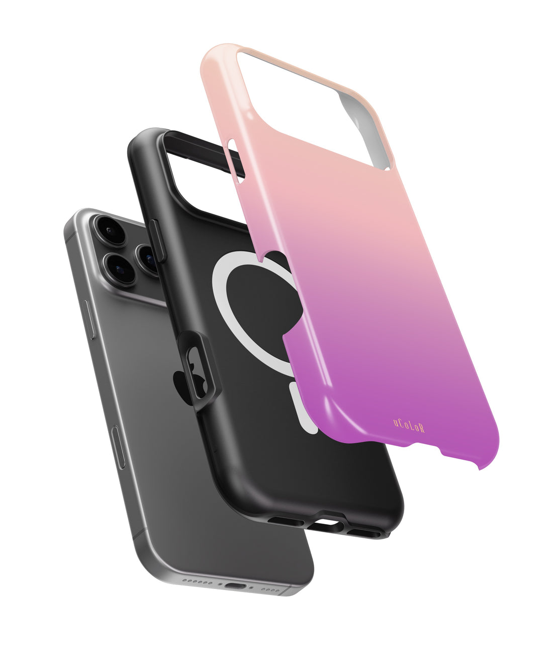Pink Purple Ombre Gradient MagSafe iPhone Tough Case - i17PMT p1