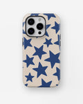 Blue Star Pattern MagSafe iPhone Tough Case - i15 pro tough p1