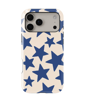 Blue Star Pattern MagSafe iPhone Tough Case - i17PMT p1