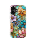 Gold Stained Glass Floral MagSafe iPhone Tough Case - i17T p1