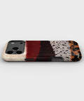 Burgundy Animal Print Colorblock MagSafe iPhone Tough Case - i17PMT p3