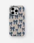 Blue Coquette Bow MagSafe iPhone Tough Case - i15 pro tough p1