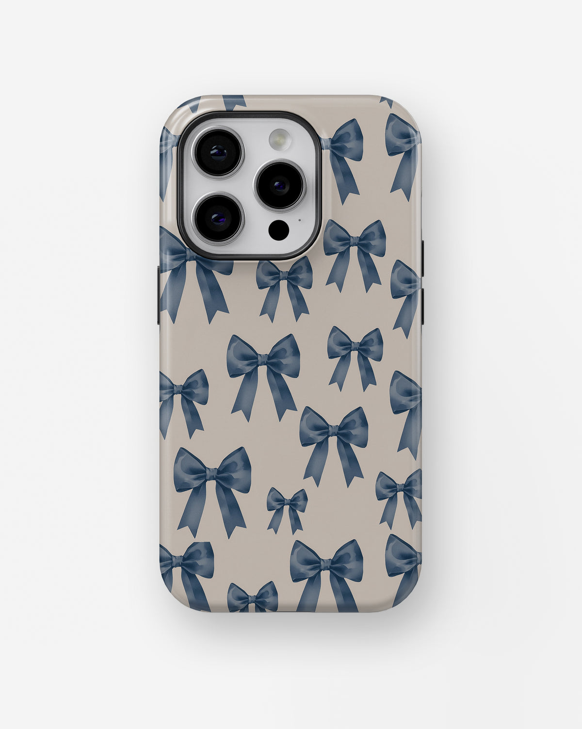 Blue Coquette Bow MagSafe iPhone Tough Case - i15 pro tough p1