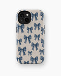 Blue Coquette Bow MagSafe iPhone Tough Case - i15 tough p1